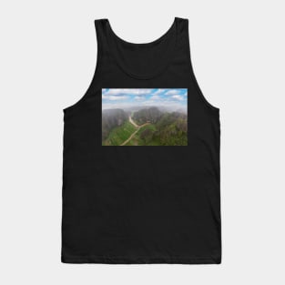 Aerial view of Trang An from viewpoint Hang Mua Tank Top